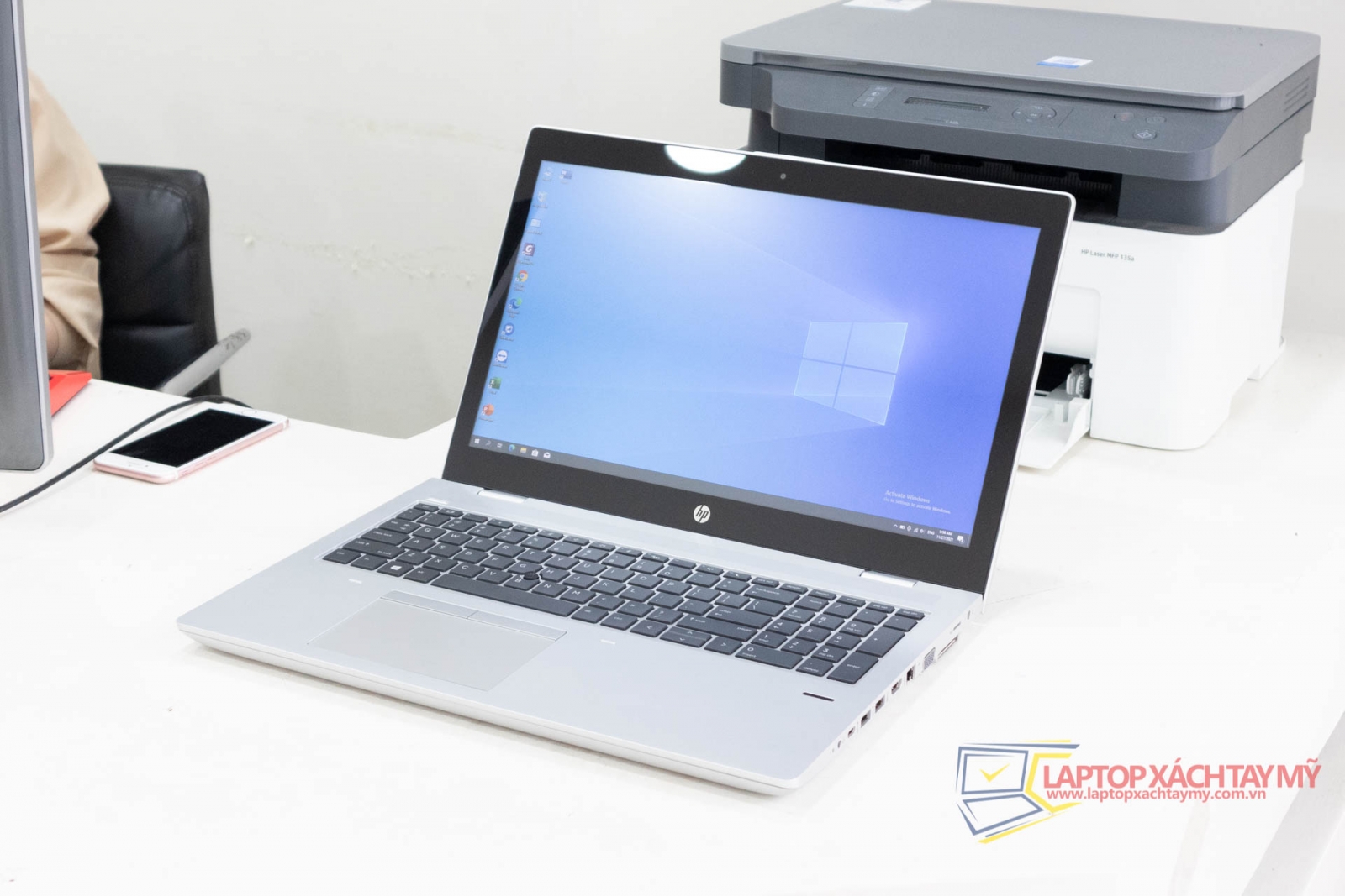 HP Probook 650 G4 - Intel I7 8650U, Ram 16G, SSD 256 Gb, HDD 500Gb